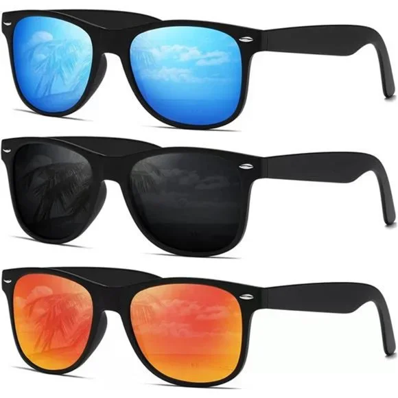 Polarized Sunglasses UV400 Protection Plastic Frame 3 Pack Amazon.com: Half Frame Polarized Sunglasses Men main image 2